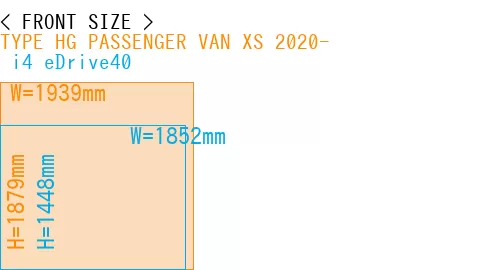 #TYPE HG PASSENGER VAN XS 2020- +  i4 eDrive40
